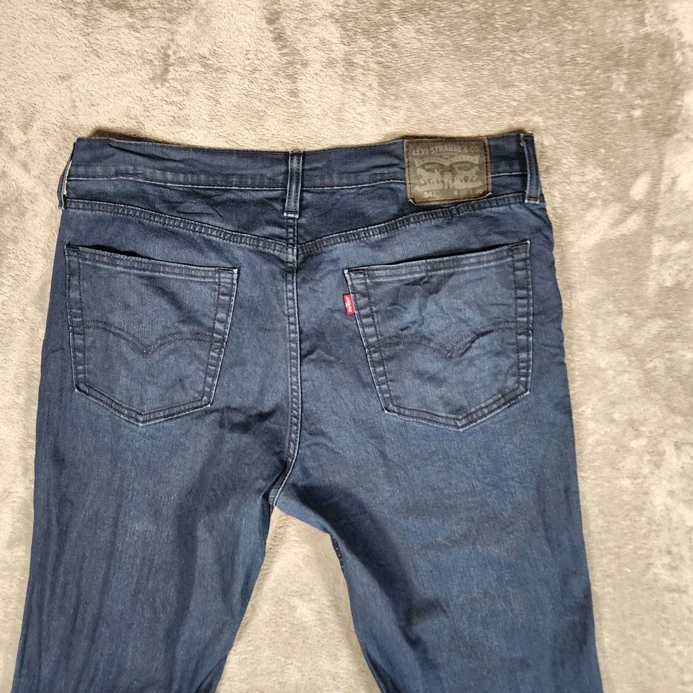 Levi's 541 Athletic Taper Jeans Mens 36x30 Dark Blue Indigo Excellent Stretch